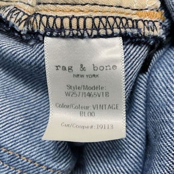 Rag & Bone Dylan Snap Retro Cropped Kick Flare Jeans in Vintage Bloo Size 27 | 4 - Picture 12 of 15